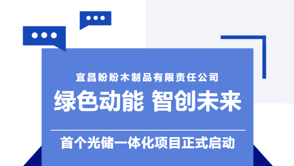 綠色動能,智創未來,宜昌盼盼木制品有限責任公司首個光儲一體化項目正式啟動 綠色動能,智創未來,宜昌盼盼木制品有限責任公司首個光儲一體化項目正式啟動